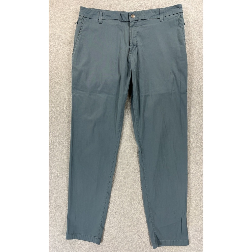 Birddogs Lined Stretch Chino Pants (Men's 36x32) Blue/Gray